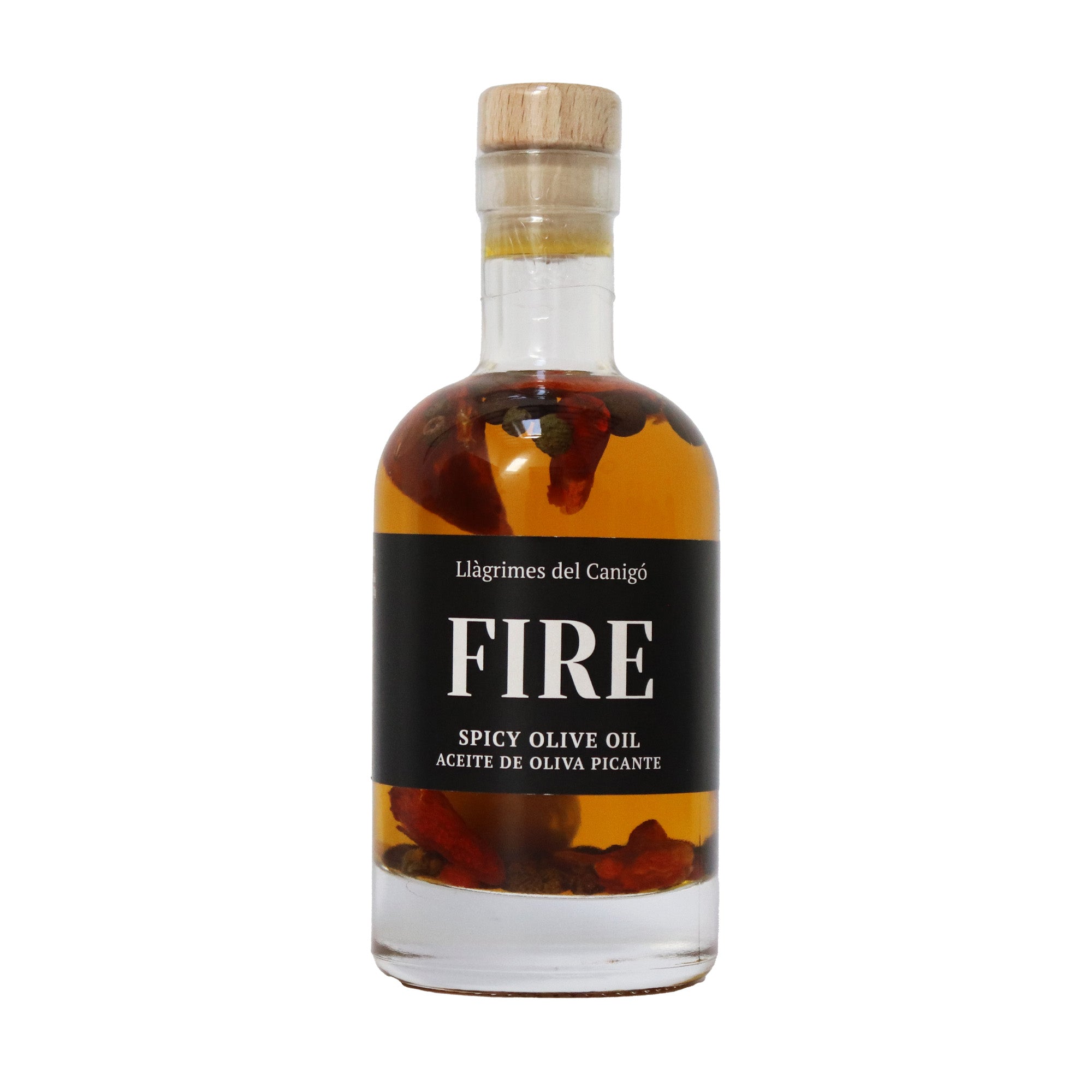 FUEGO – Chile picante, ajo y ajo. Aceite de Oliva Virgen Extra Infusión de Pimienta – 100ml / 3.38 fl oz – Llàgrimes del Canigó 1 FUEGO – Chile picante, ajo y ajo. Aceite de Oliva Virgen Extra Infusión de Pimienta – 100ml / 3.38 fl oz – Llàgrimes del Canigó