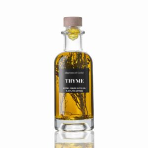Aceite de Oliva Virgen Extra Infusión de Tomillo – 250ml / 8.45 fl oz – Llàgrimes del Canigó